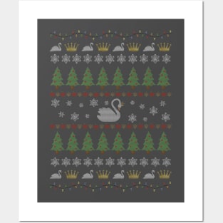 Swan Queen Ugly Christmas Sweater Posters and Art